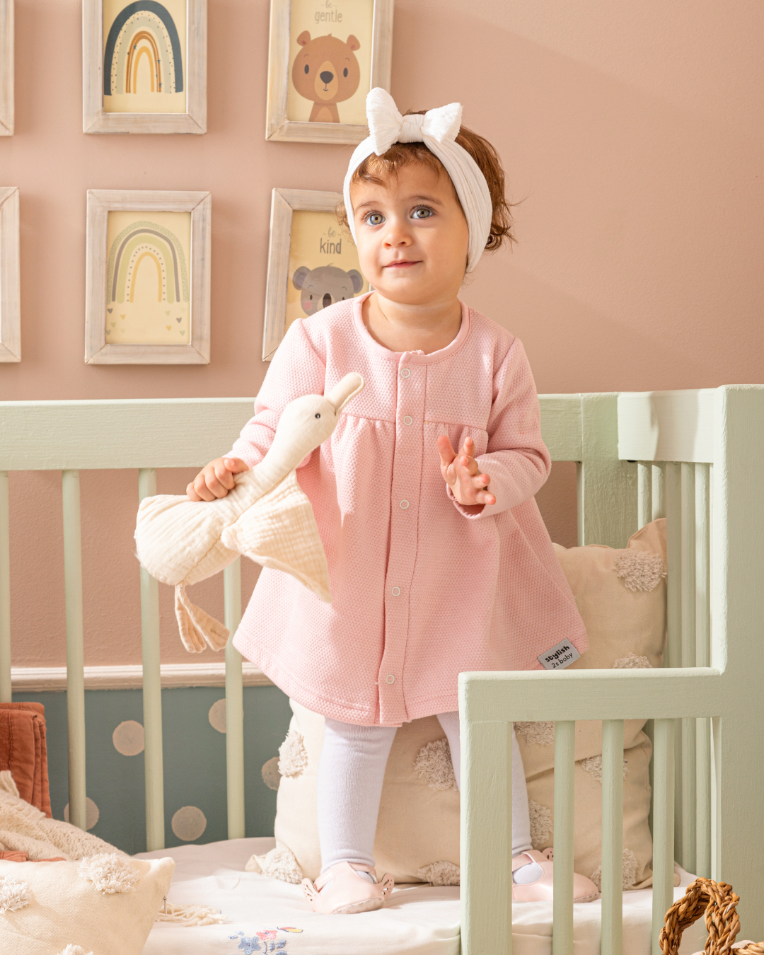 Pink Bunny فستان بناتي مواليد