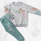 Tiger girls pajamas, medium length, with sleeves and pants