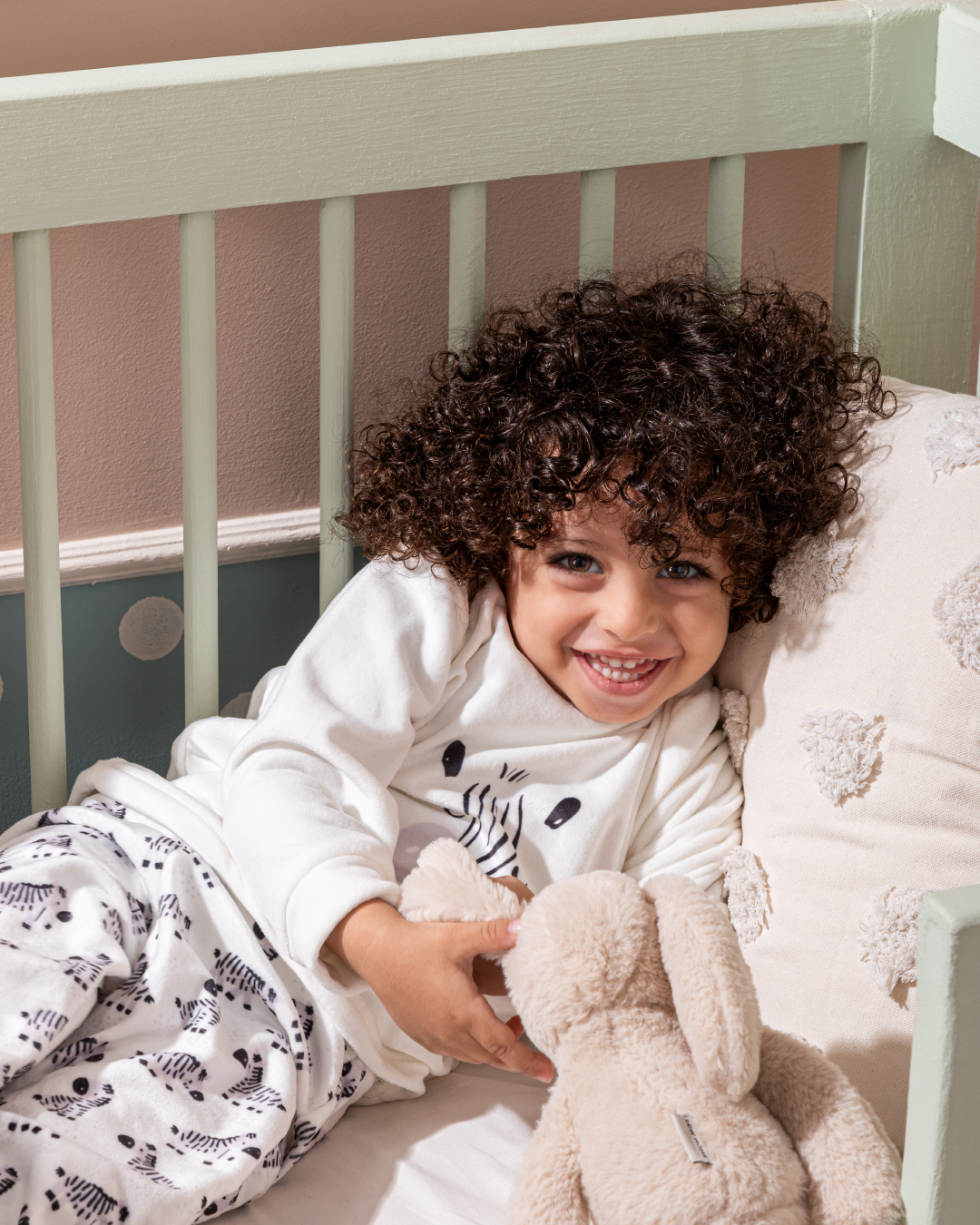 Wild Zebra بيجاما أولادي مواليد كُم طويل