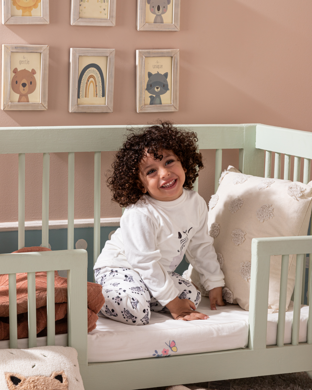 Wild Zebra بيجاما أولادي مواليد كُم طويل