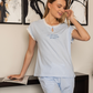 Women's pajamas half a number of long trousers, dotted print