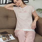Women's pajamas half a quin long trousers pencil, embroidery, sparrow