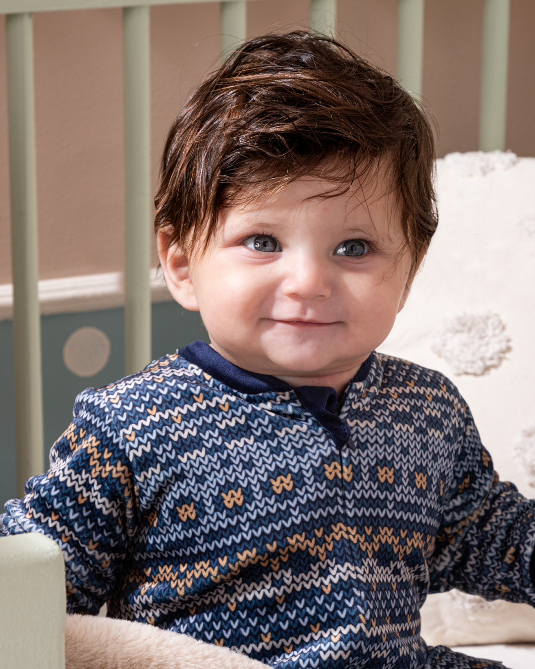 Printed Sleepsuit سالوبيت اطفالي قطيفة ناعمة مطبوع