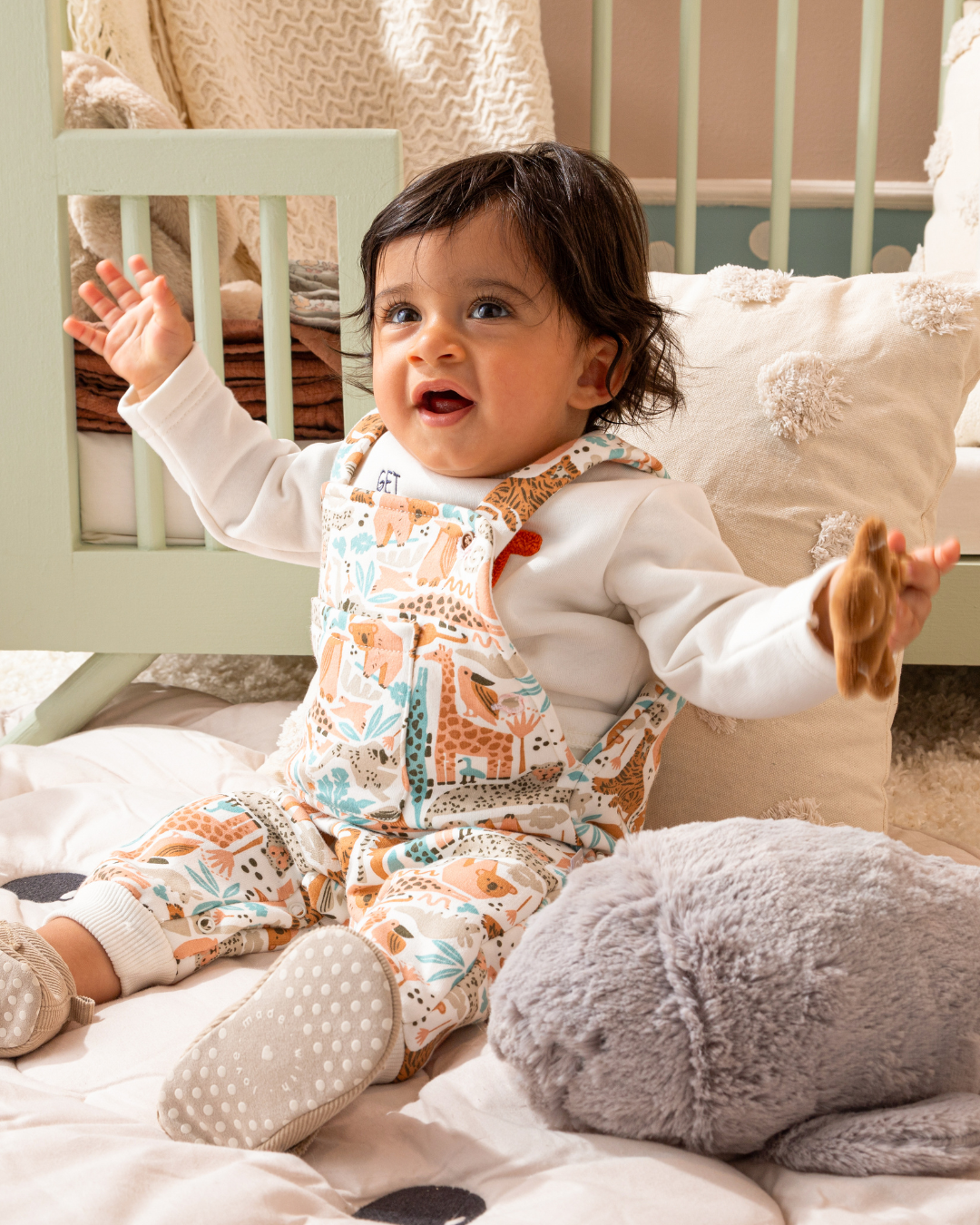 Get out and explore سالوبيت بيبي اولادي تيشرت قطعتين ميلتون قطن