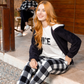 Have A Nice Day Women's 3-piece pajama set with zip-up sweatshirt, T-shirt and pants