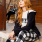 Have A Nice Day Women's 3-piece pajama set with zip-up sweatshirt, T-shirt and pants