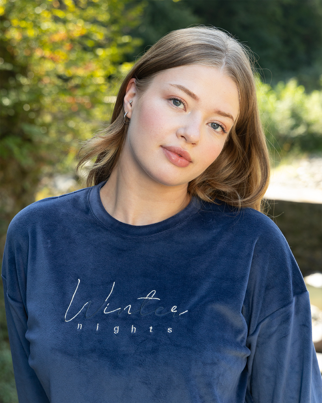 Winter Nights Women's long sleeve pajamas