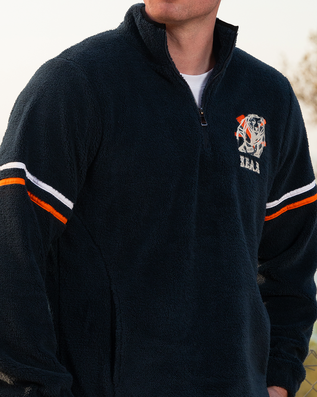 Bear men's high collar pajamas