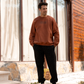 Down Town Platform Men's Long Sleeve Pajamas