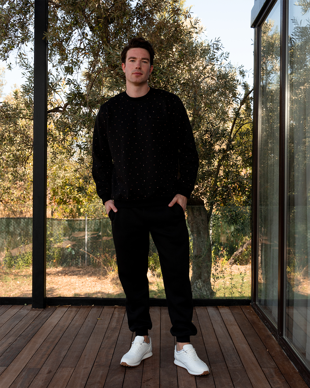 Down Town Platform Men's Long Sleeve Pajamas