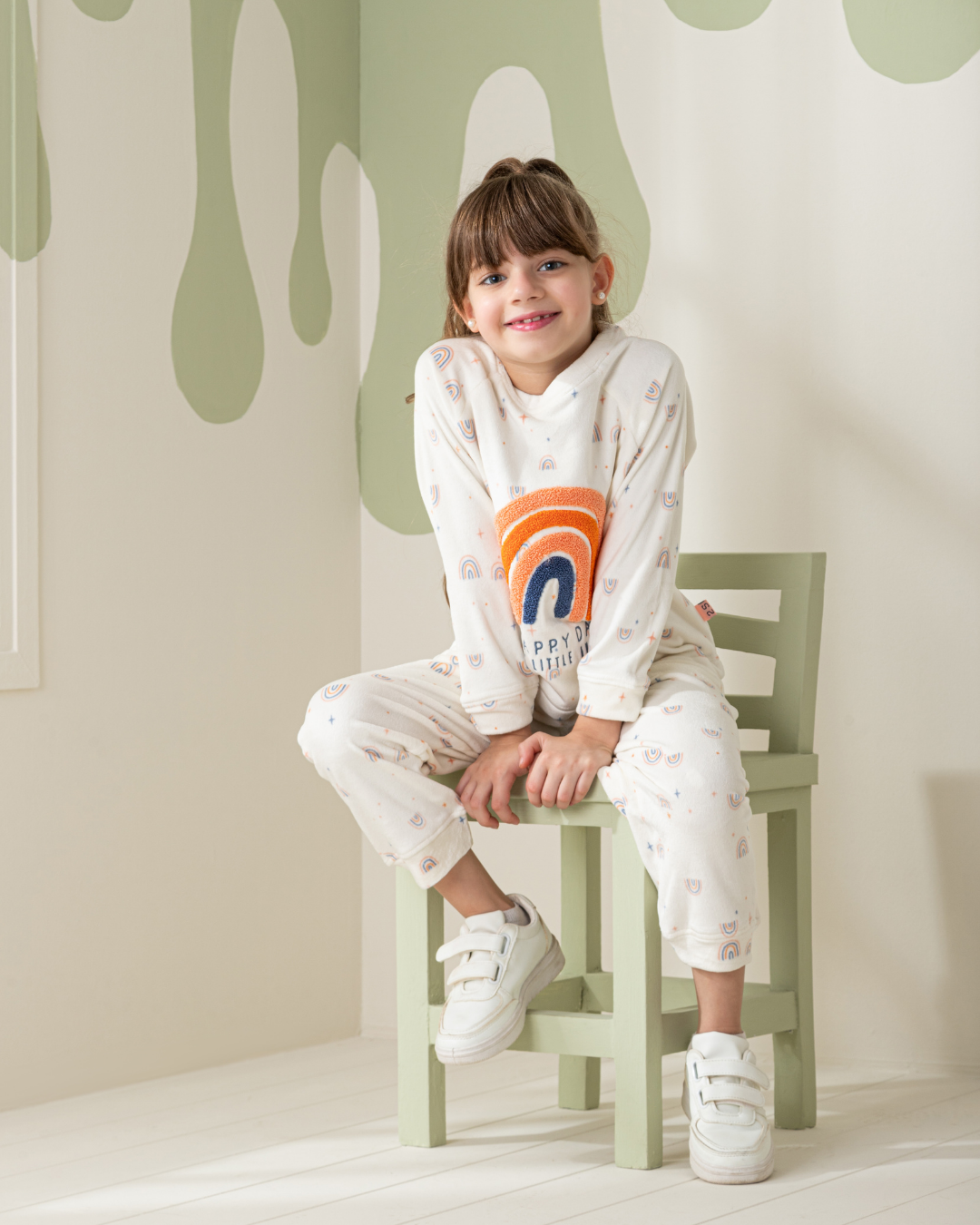 Rainbow girls pajamas for two men