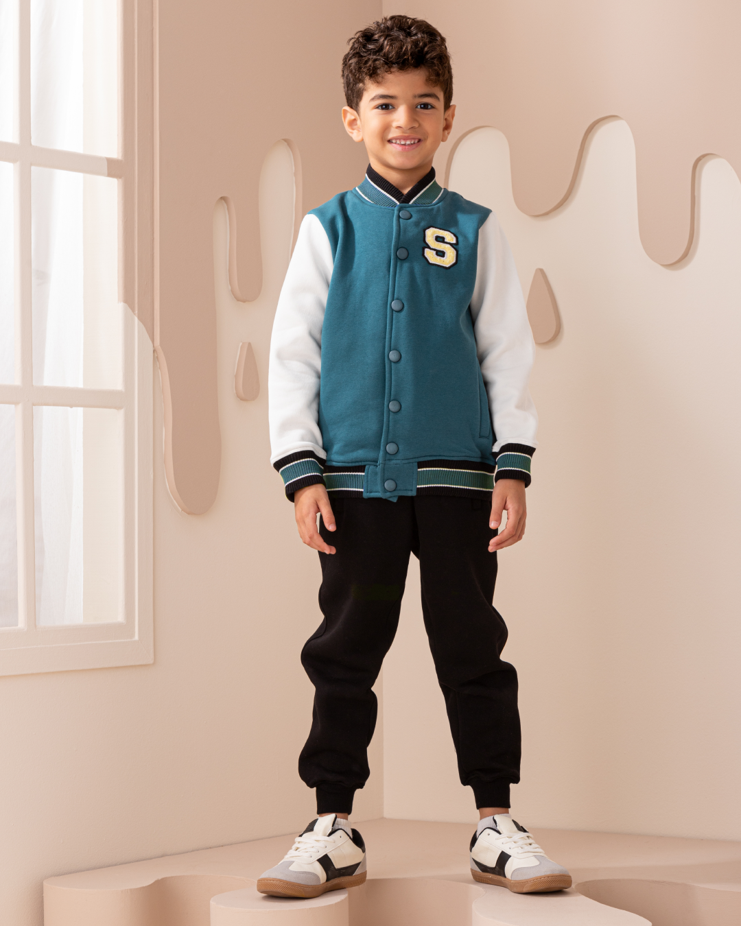 Basball Jacket with sweatpant بيجاما اولادي جاكت وبنطلون