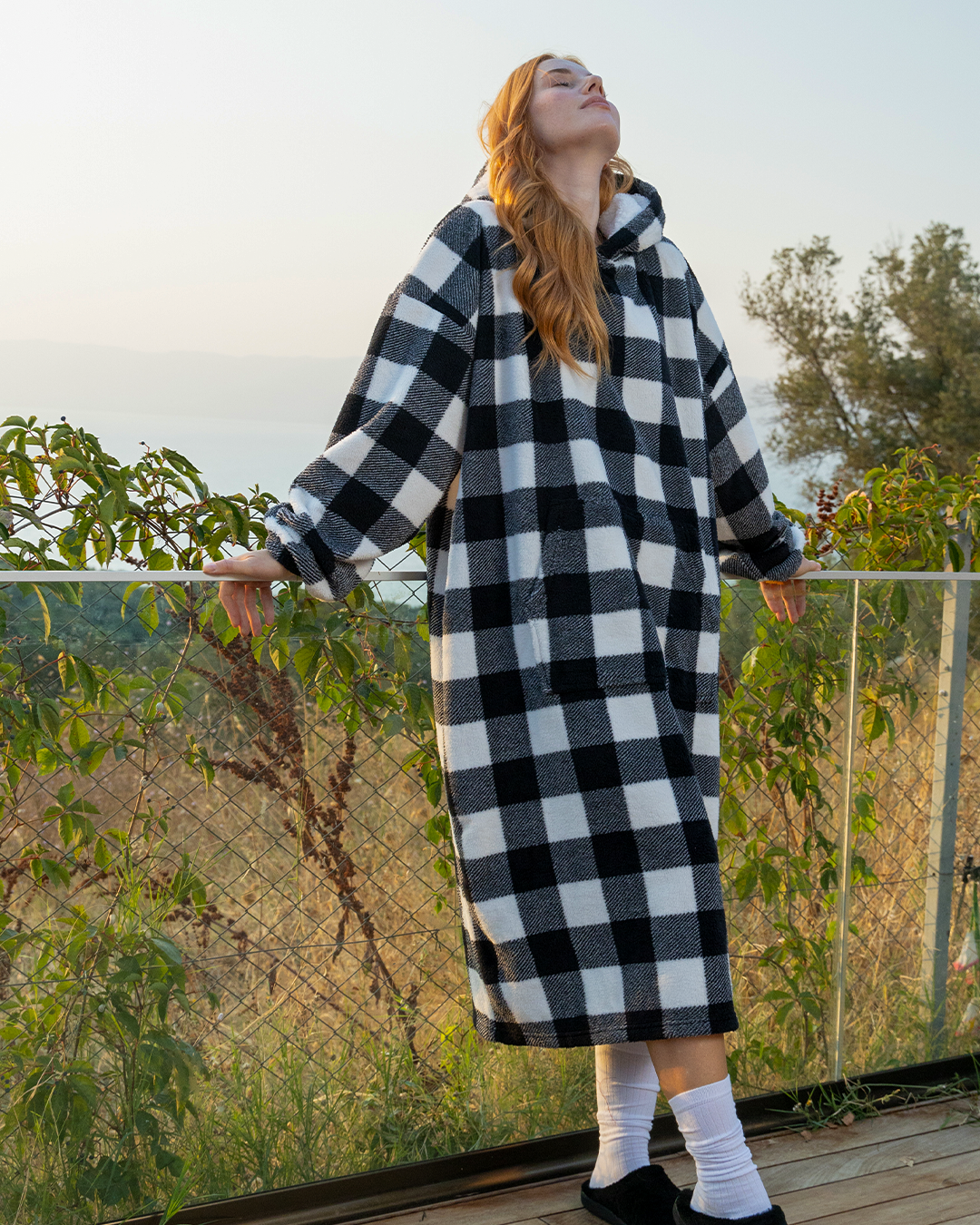 Love Magic Over Size Wollock Blanket with Cabochon