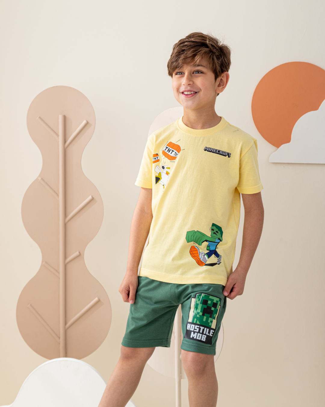 Mine craft TNT بيجاما اولادي