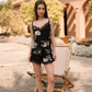 Women's lace pajama shorts