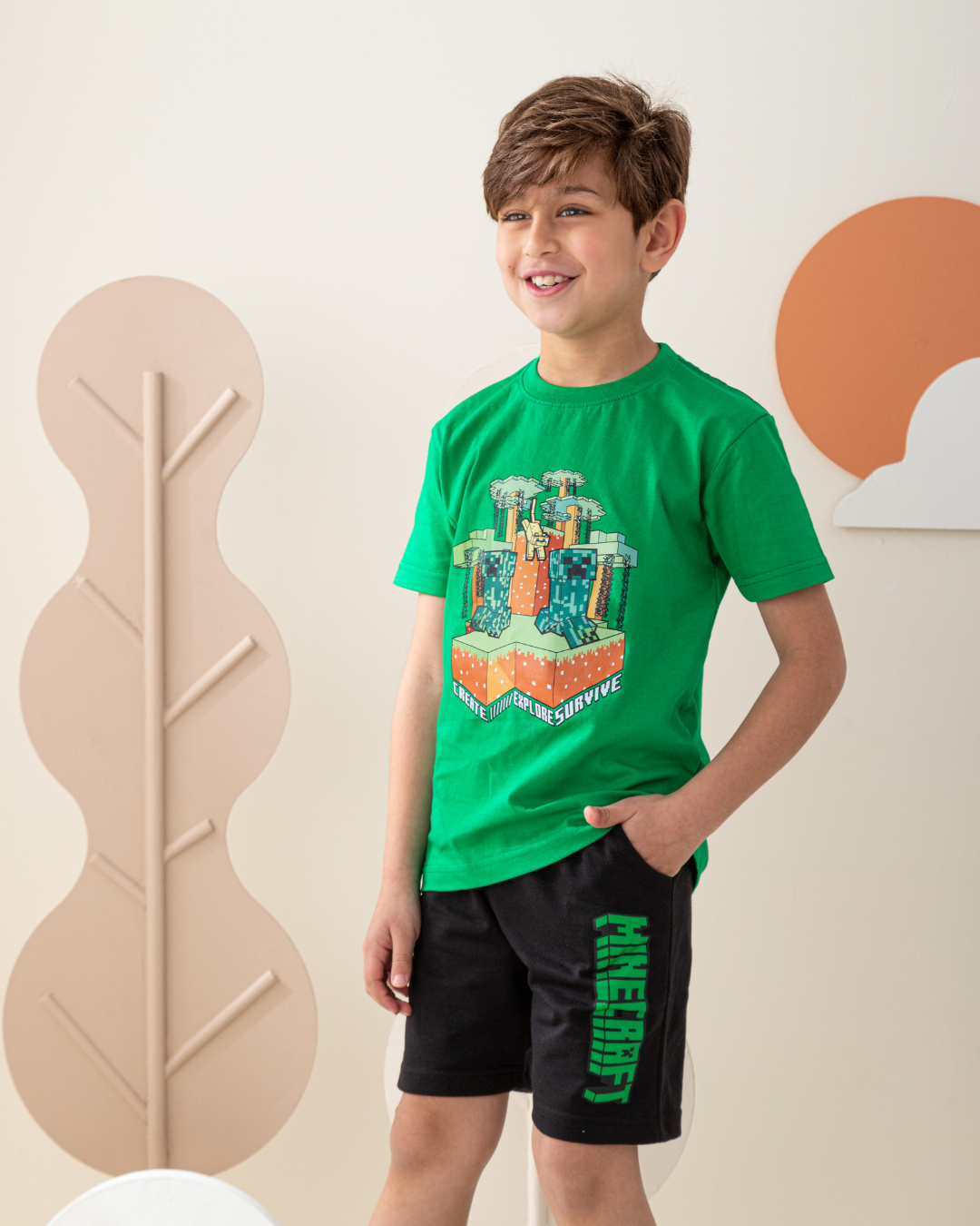 Minecraft بيجاما اطفالي