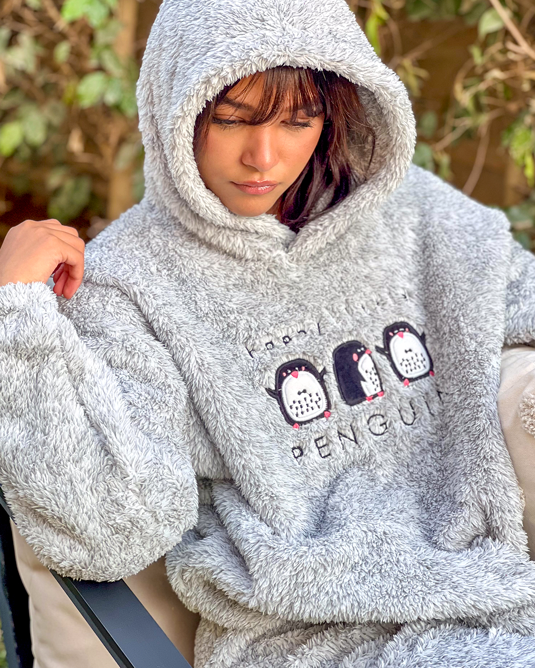 Happy little penguin بيجاما حريمي كُم طويل