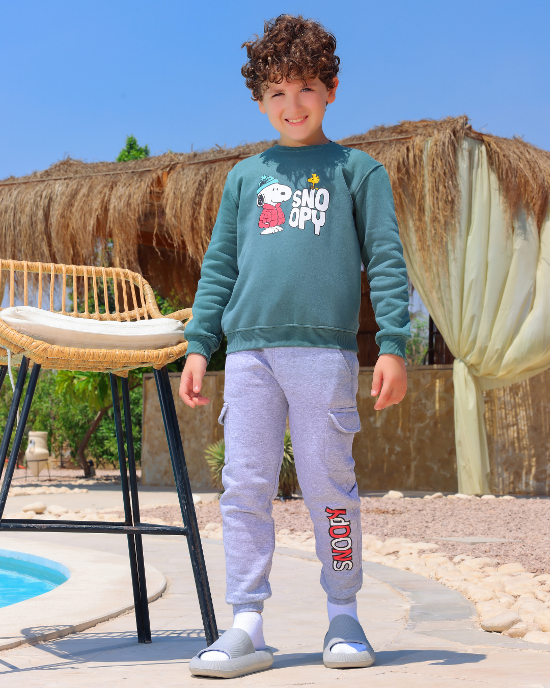 Snoopy boys' pajamas, waitress