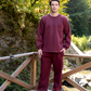Geometrical men's long sleeve pajamas