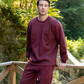 Geometrical men's long sleeve pajamas