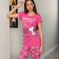 Women's half-sleeve pajamas and Snoopy pants