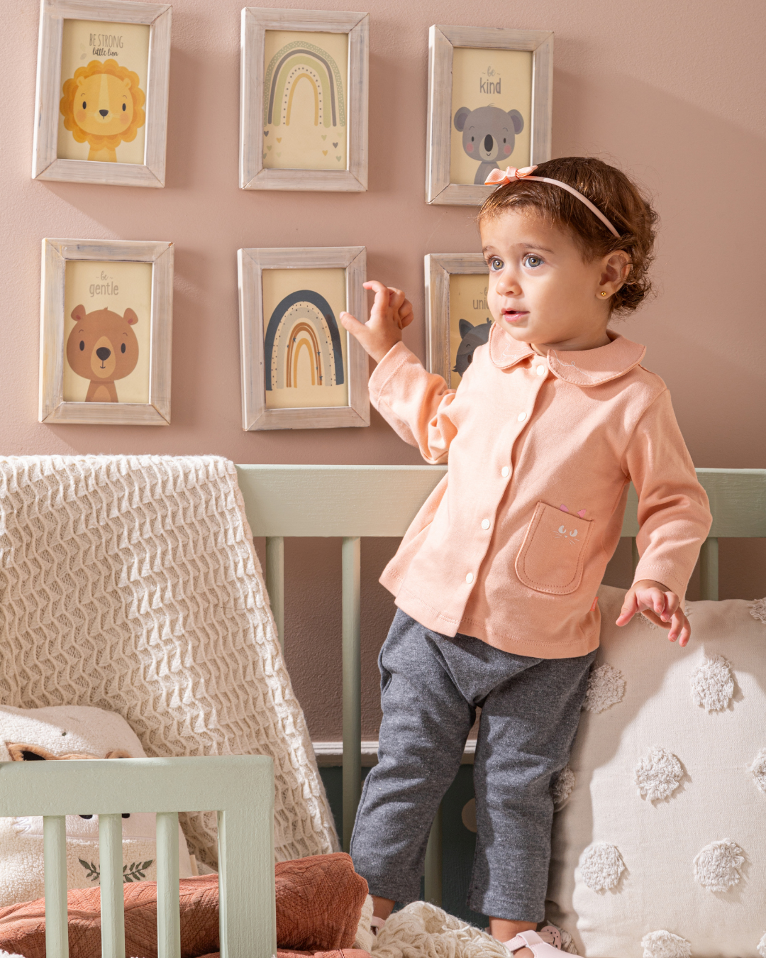 Cat Lover بيجامه بناتي بيبي بكم وبنطلون مطبوع