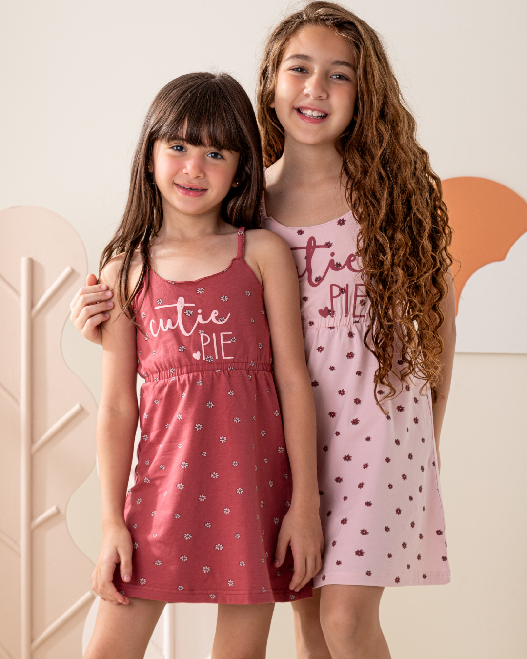 فستان قطن ورود صغيره