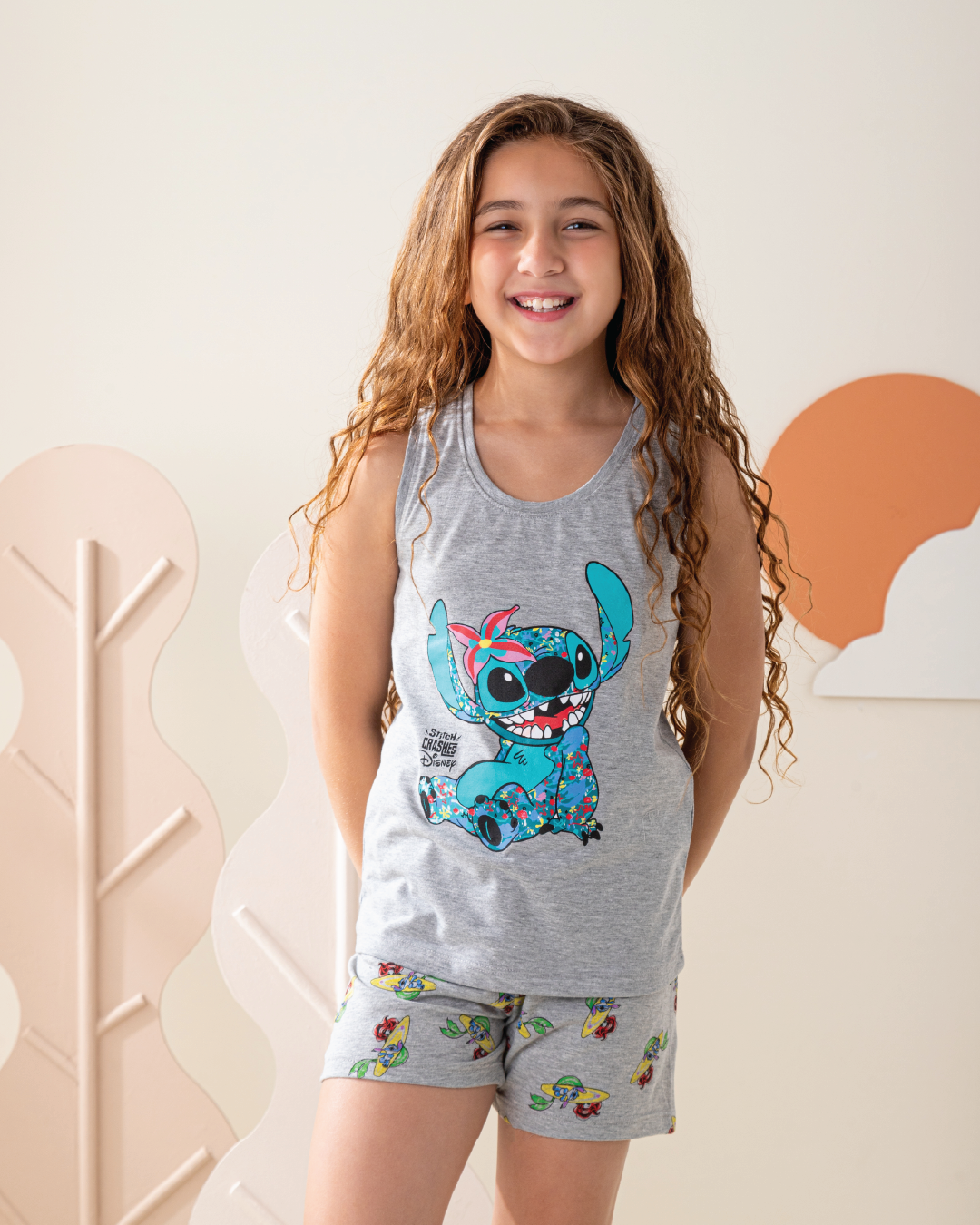 بيجاما بناتي كت و شورت استيتش