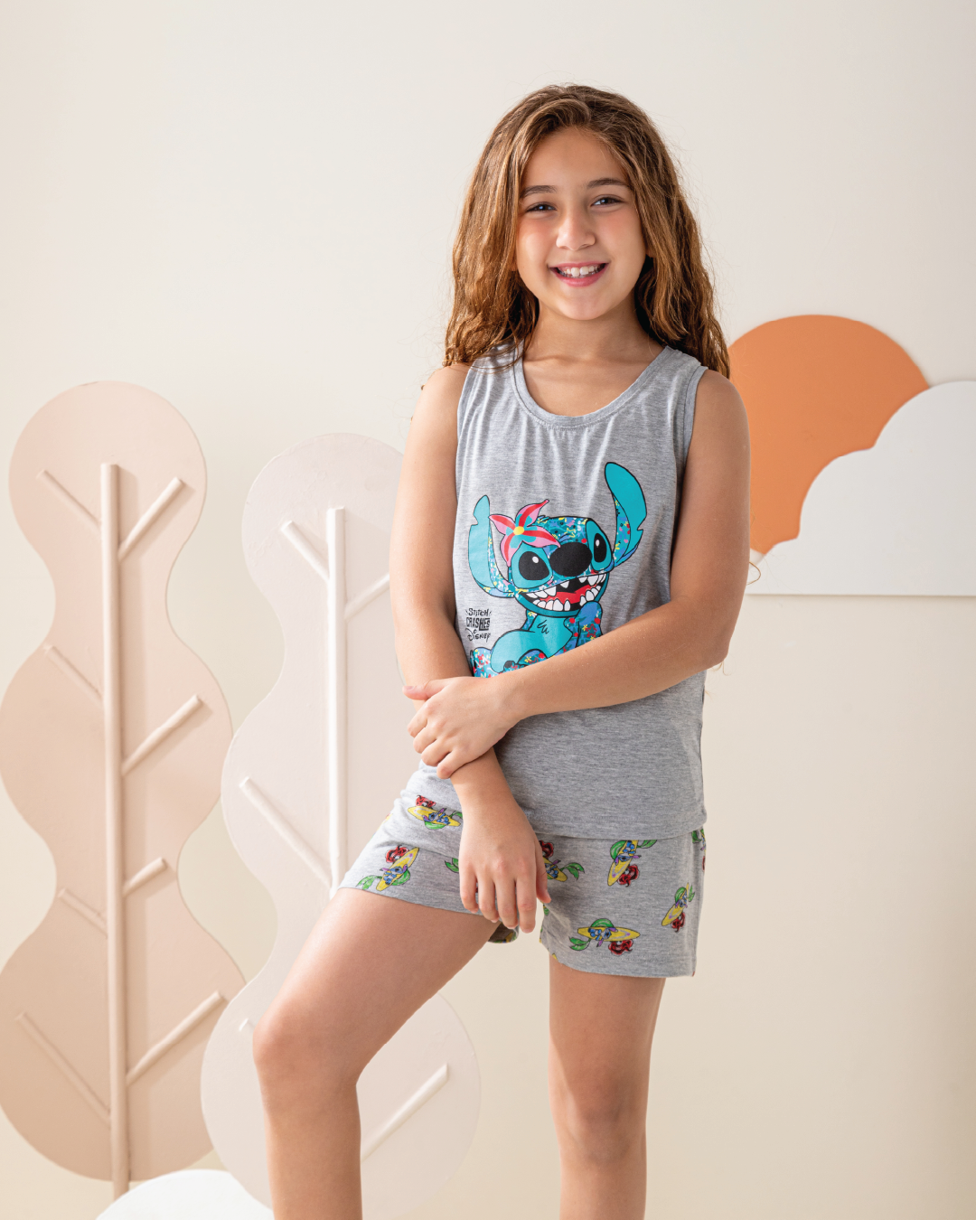 بيجاما بناتي كت و شورت استيتش