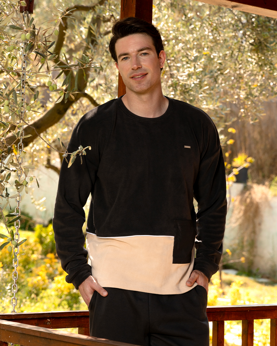 Waterproof Pocket بيجاما رجالي كُم طويل