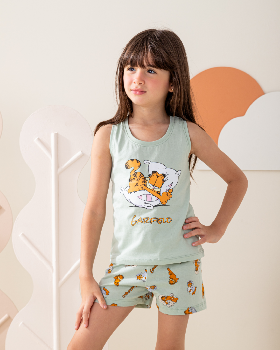 بيجاما اطفالي كت و شورت جارفيلد