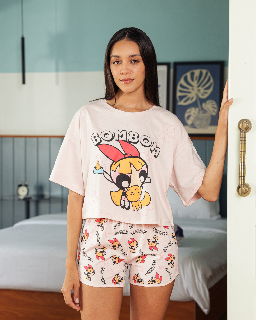 بيجاما حريمي اوفر سايز باور جيرل