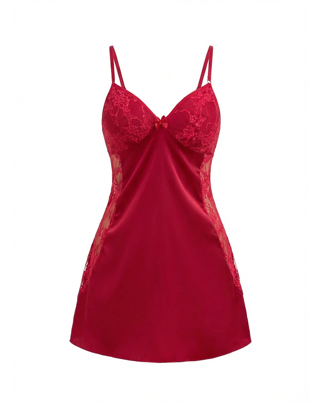 Y قميص نوم شيفون من الجانبين