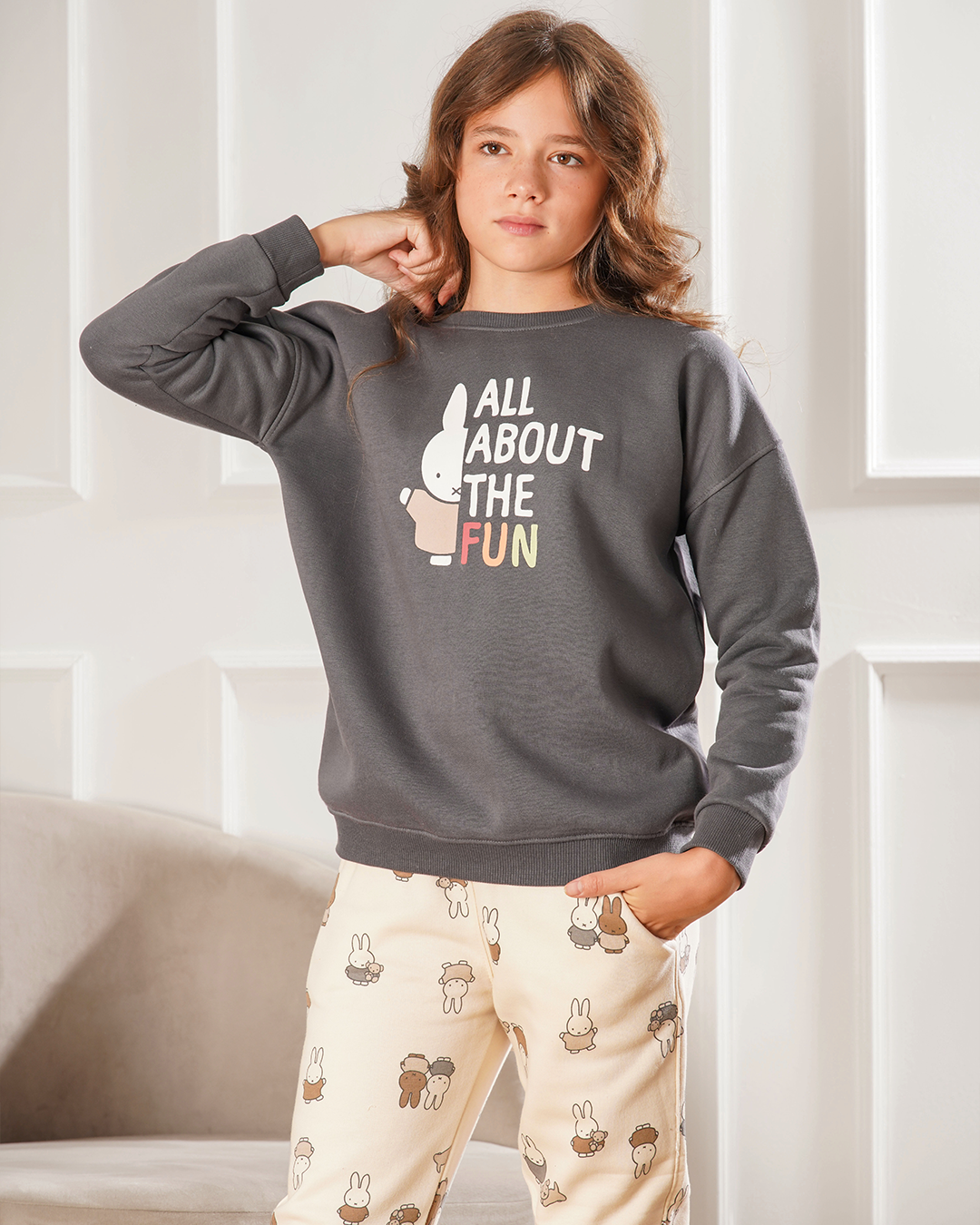 Fun بيجاما بناتي جرسونيه