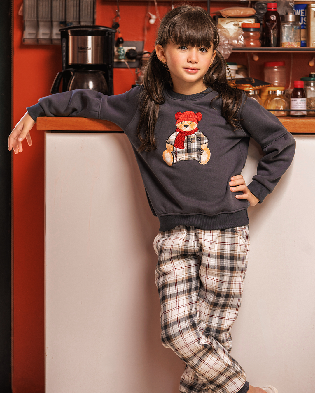 Bear Girl بيجاما بناتي أطفال