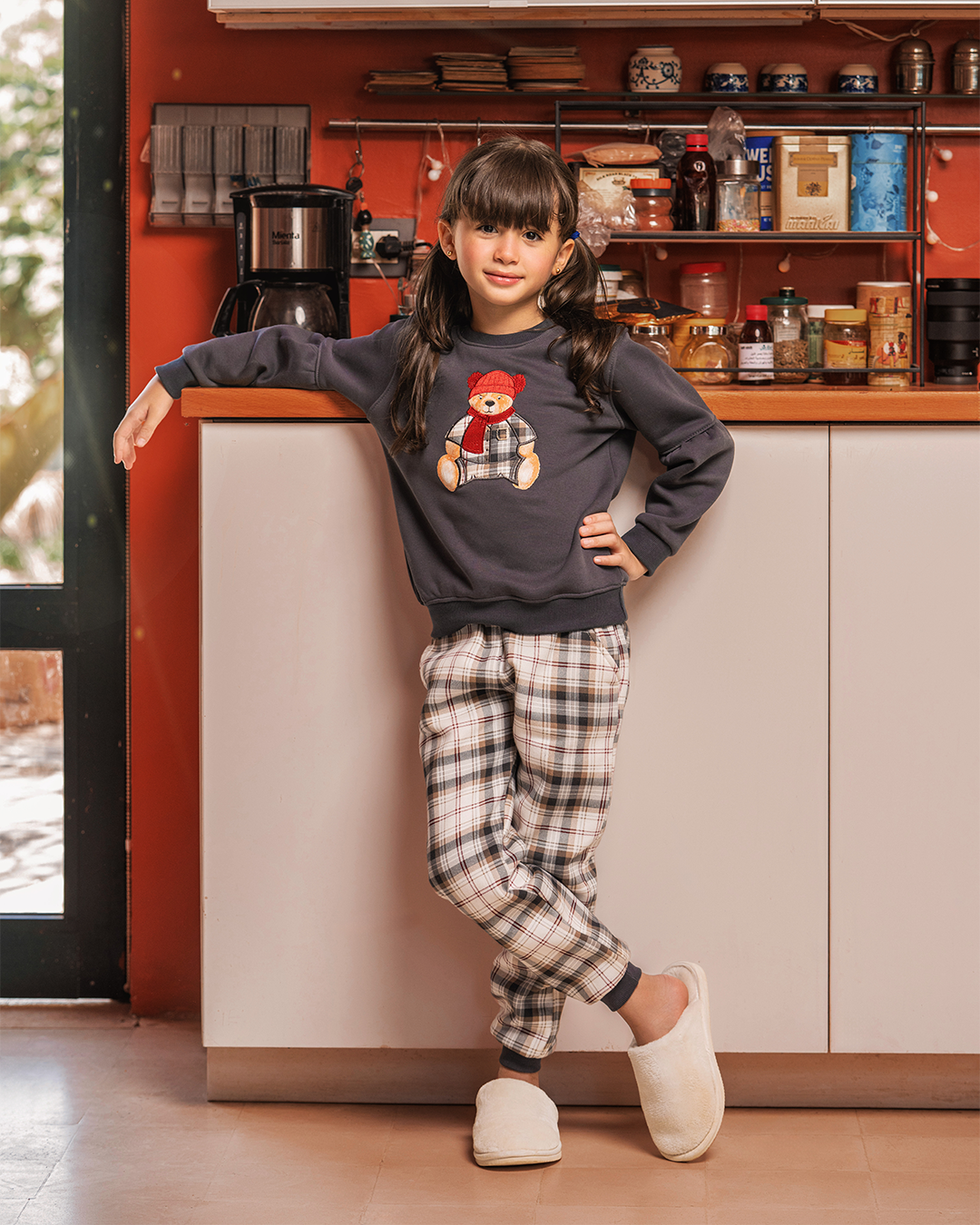 Bear Girl بيجاما بناتي أطفال