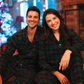 Holiday Season Women's pajamas with sleeves and buttons