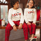 Happy Holidays بيجاما اطفالي بكم و بنطلون
