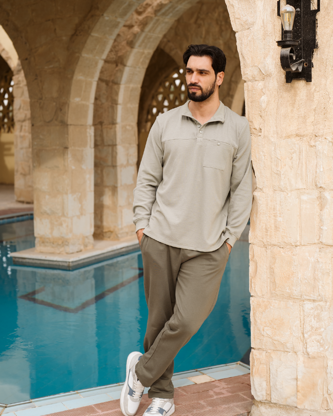 Cool man بيجاما رجالي بكم طويل و بنطلون