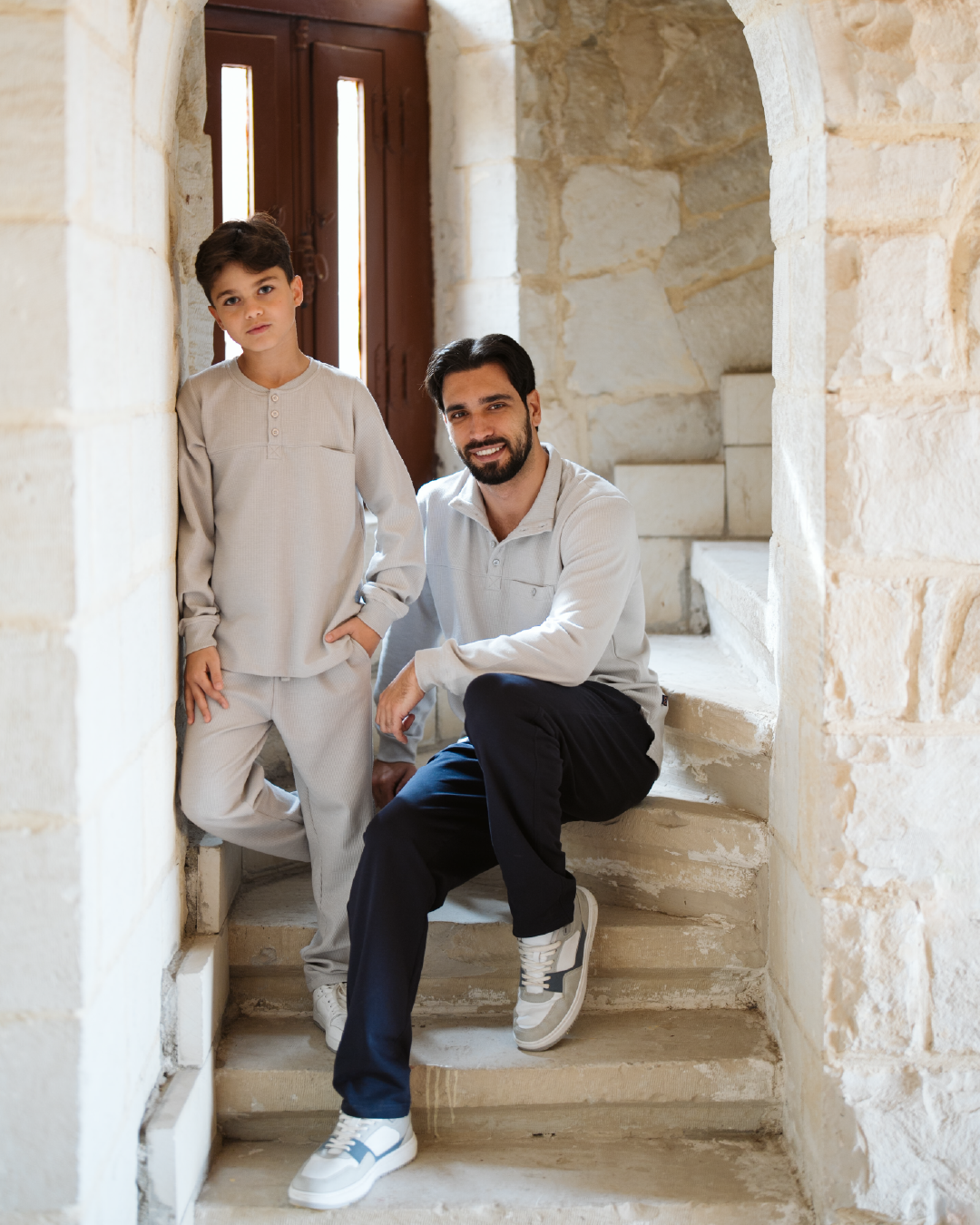 Cool man بيجاما رجالي بكم طويل و بنطلون