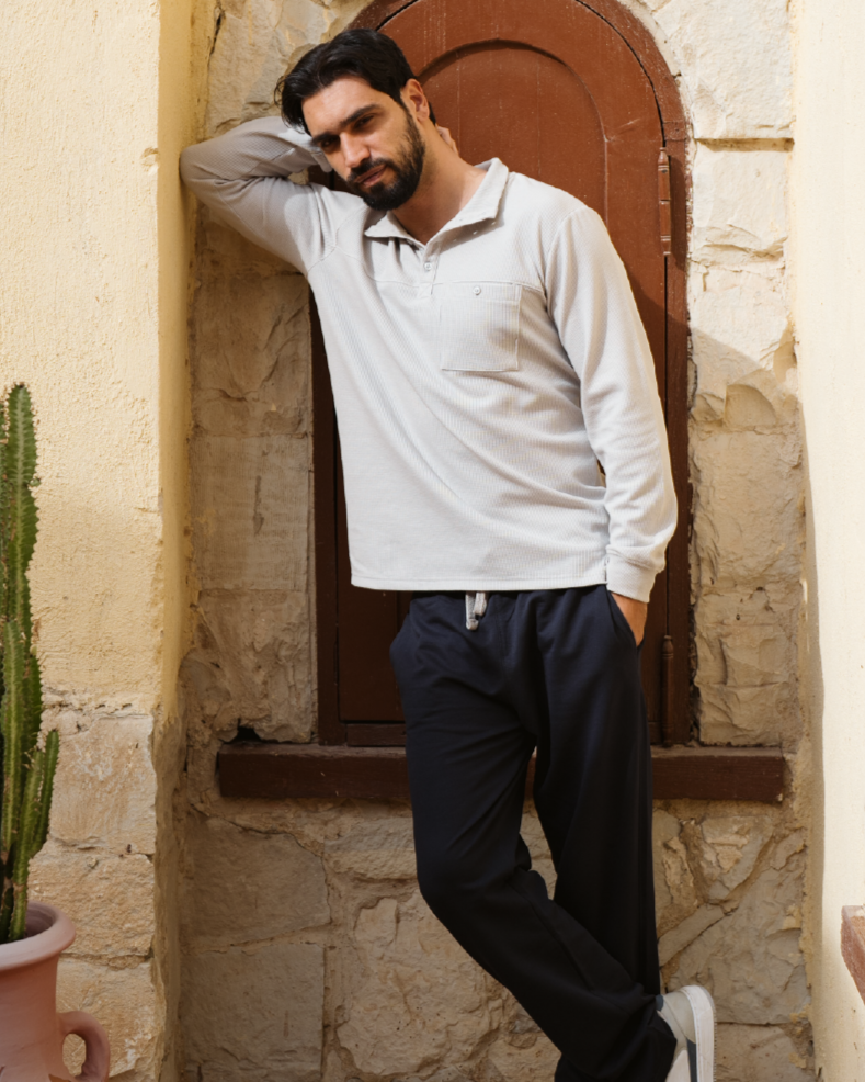 Cool man بيجاما رجالي بكم طويل و بنطلون