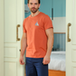 Men's pajamas, shorts, print on the chest