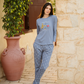 Pooh and family women's off shoulder pajamas
