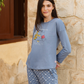 Pooh and family women's off shoulder pajamas