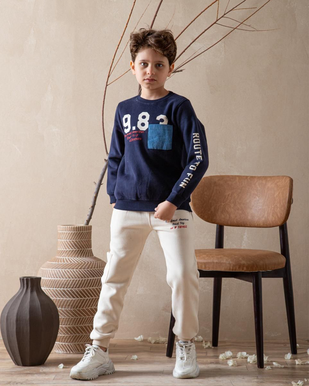 983 Boys' Pajamas, Medium, with Sleeves and Pants