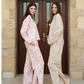 Spring vibes Women's pajamas with long sleeves and trousers with a slit on the side