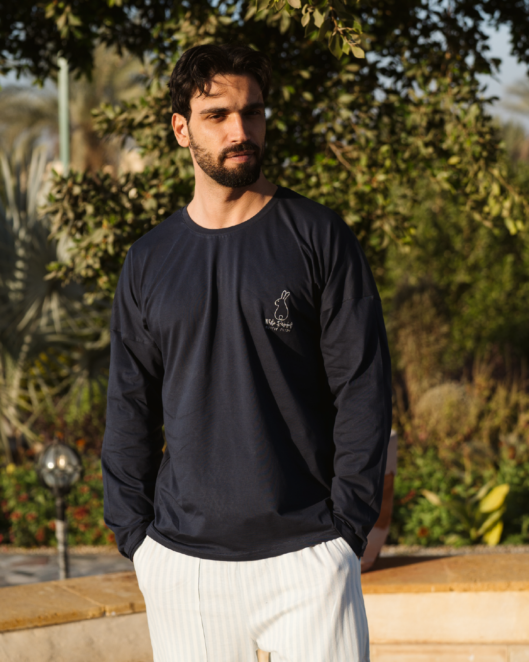 Happy Easterبيجاما رجالي كُم طويل