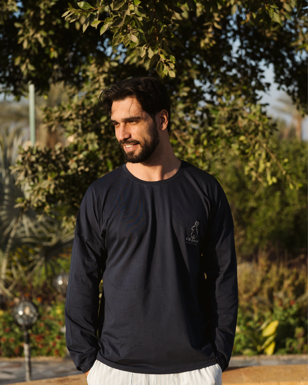 Happy Easterبيجاما رجالي كُم طويل