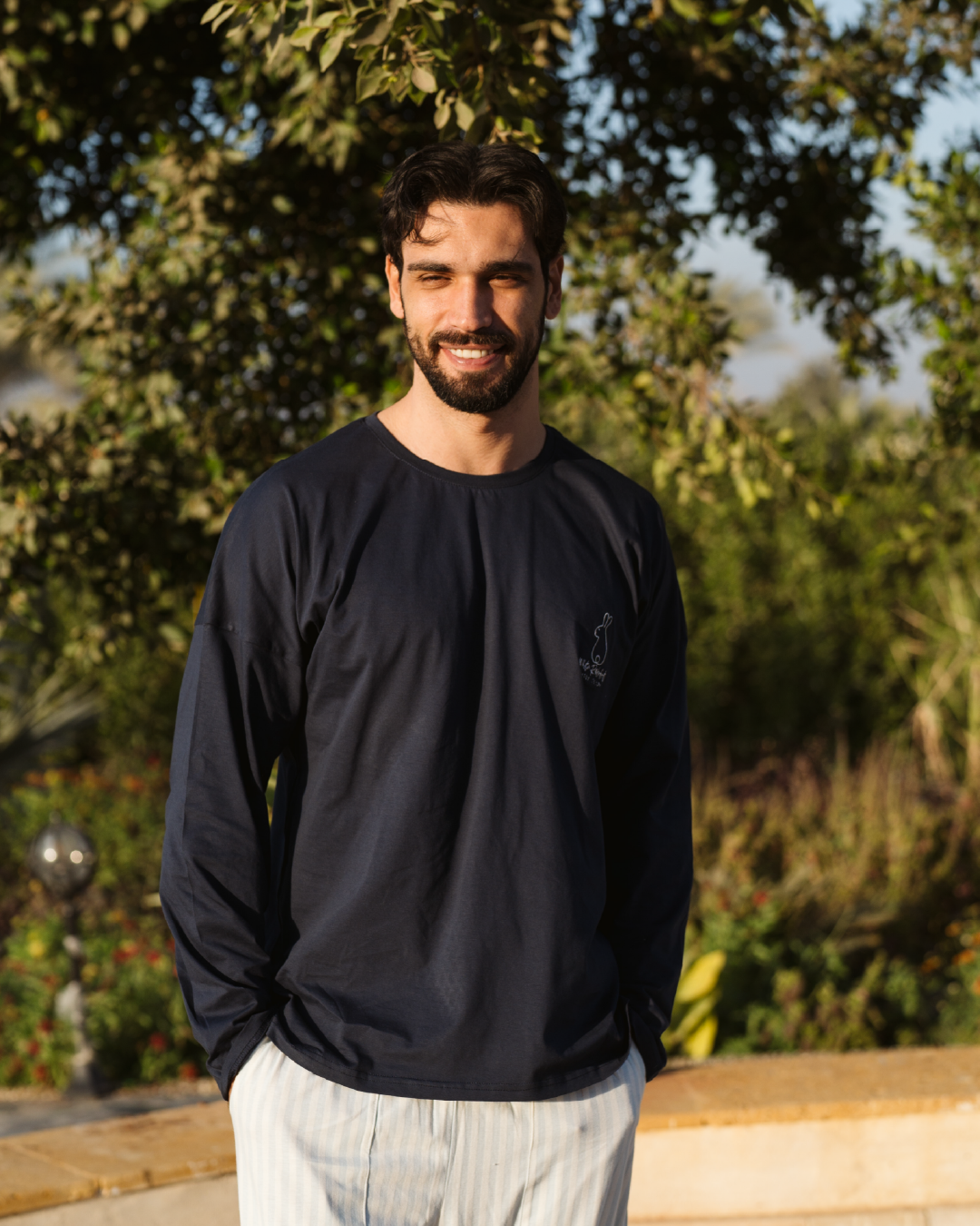 Happy Easterبيجاما رجالي كُم طويل