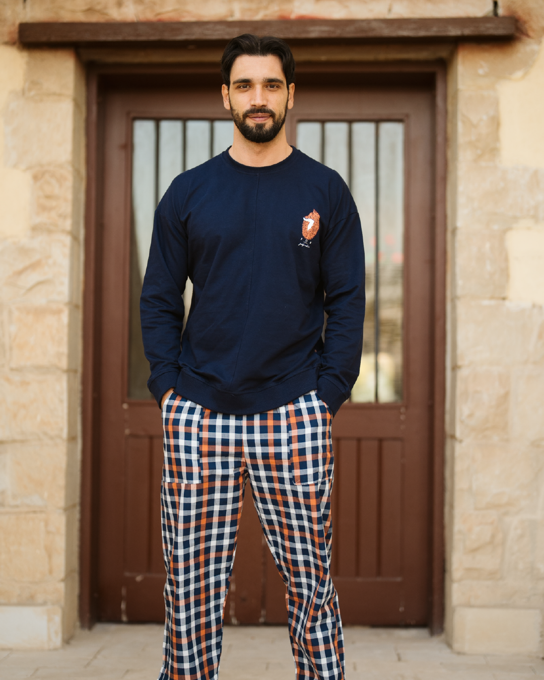 Fox Jungle Creature بيجاما رجالي كُم طويل